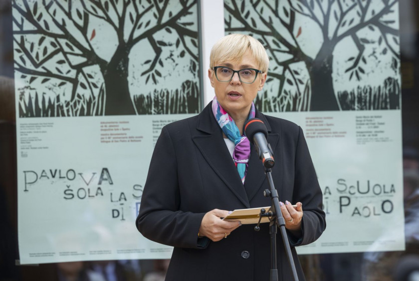 Govor predsednice republike na soli v Spetru