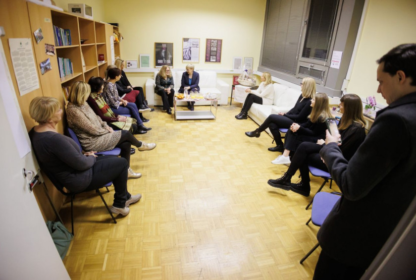 Obiskala je tudi Drustvo SOS telefon