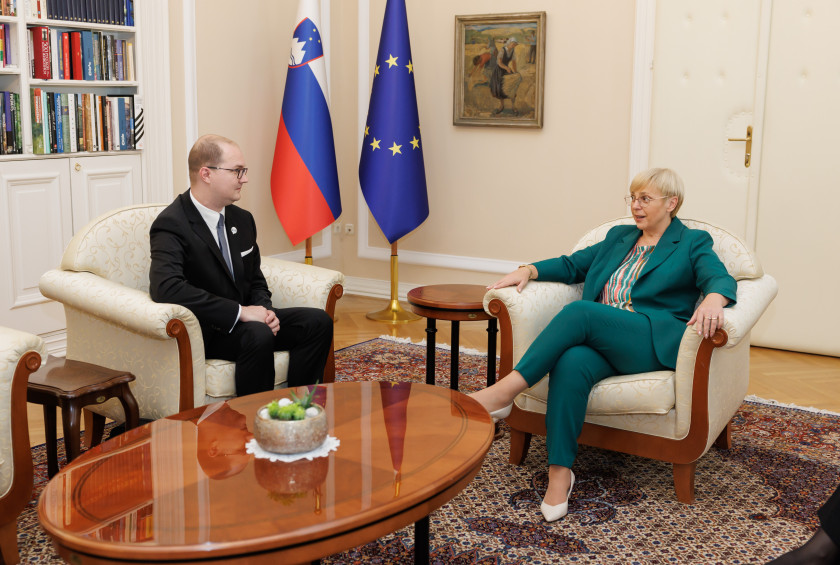 Predsednica je sprejela dr. Urosa Ocepka