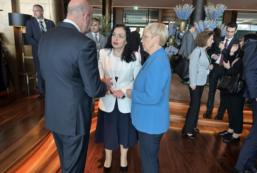 Predsednik Evropskega sveta kosovska predsednica in predsednica Pirc Musar