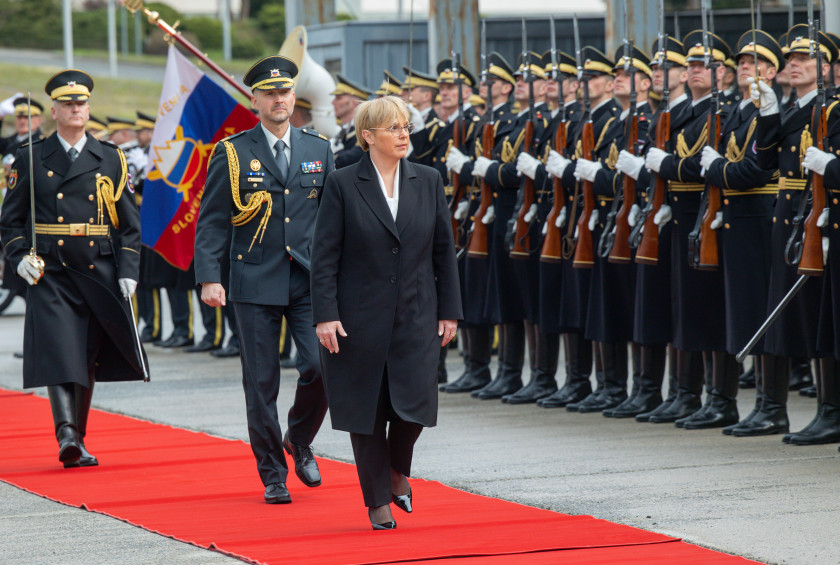 Sprejem predsednice republike