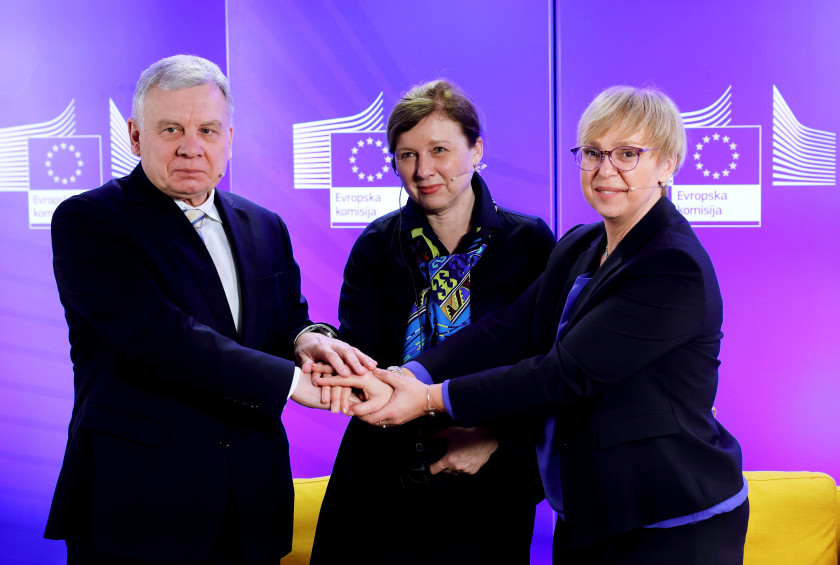 Veleposlanik Taran komisarka Jourova in predsednica Pirc Musar