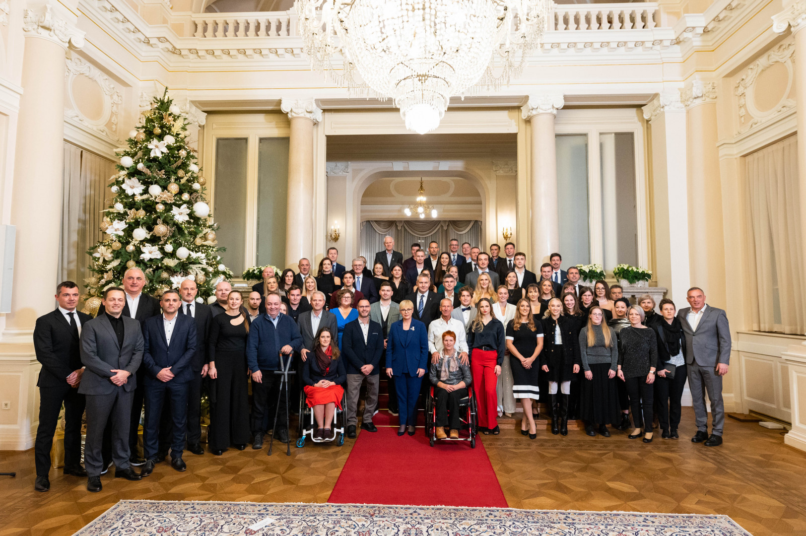 Predsednica je sprejela najboljše športnike in parašportnike leta 2024. 