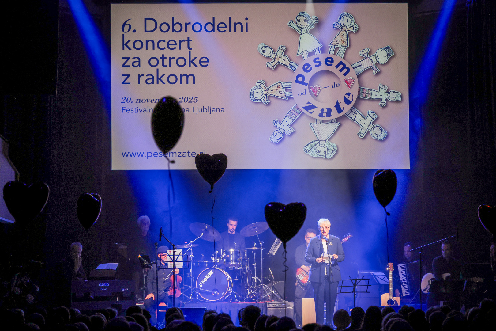 Predsednica republike Nataša Pirc Musar je bila častna pokroviteljica koncerta, zbrane je tudi nagovorila.
