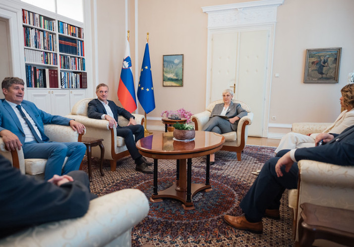 Srečanje predsednice republike Nataše Pirc Musar s predstavniki stranke Gibanje Svoboda.