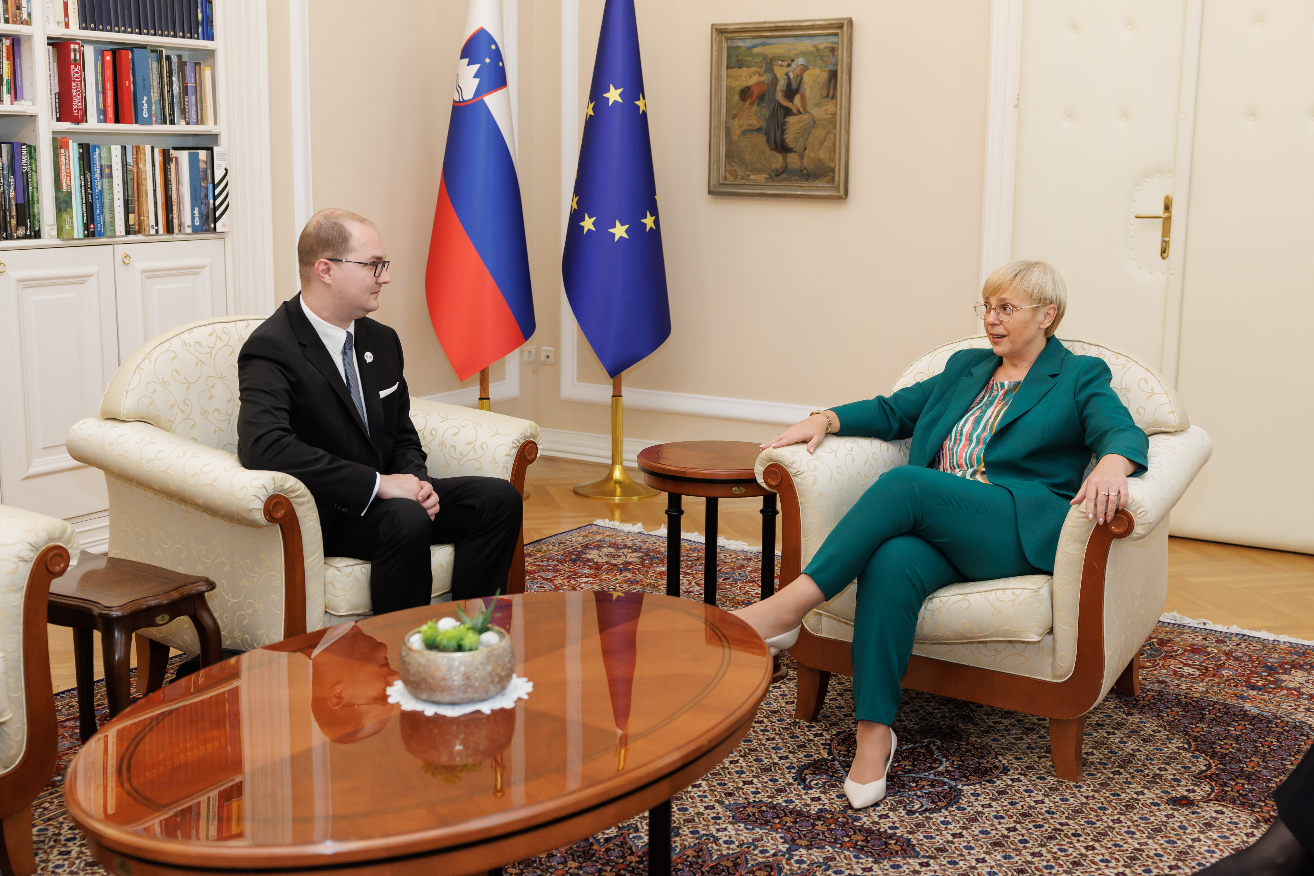 Predsednica je sprejela dr. Urosa Ocepka