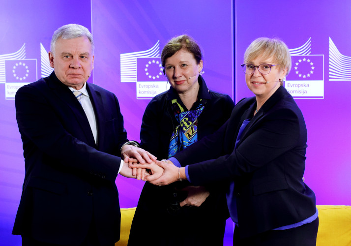 Veleposlanik Taran, komisarka Jourova in predsednica Pirc Musar