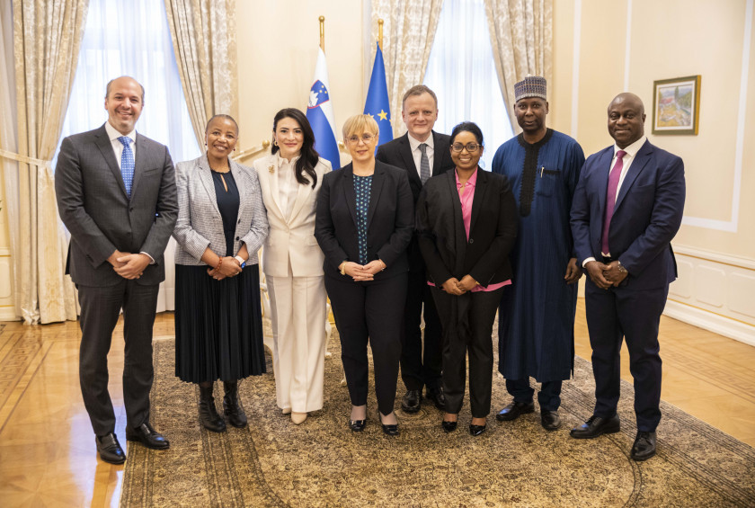 Predsednica Pirc Musar s stalnimi predstavniki afriških, srednjeameriških in karibskih držav o podnebni varnosti in enakosti spolov 