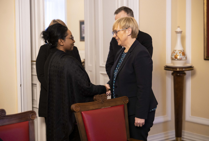 Predsednica Pirc Musar s stalnimi predstavniki afriških, srednjeameriških in karibskih držav o podnebni varnosti in enakosti spolov 