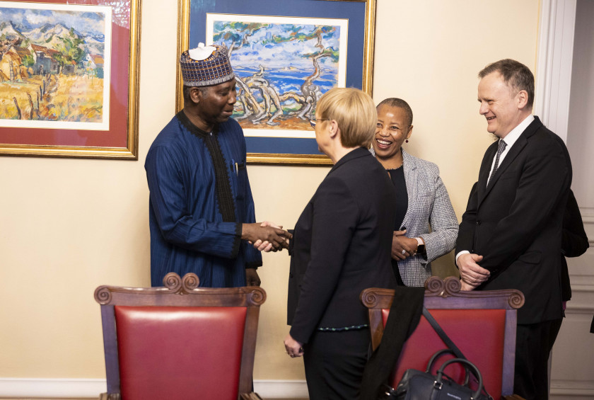 Predsednica Pirc Musar s stalnimi predstavniki afriških, srednjeameriških in karibskih držav o podnebni varnosti in enakosti spolov 