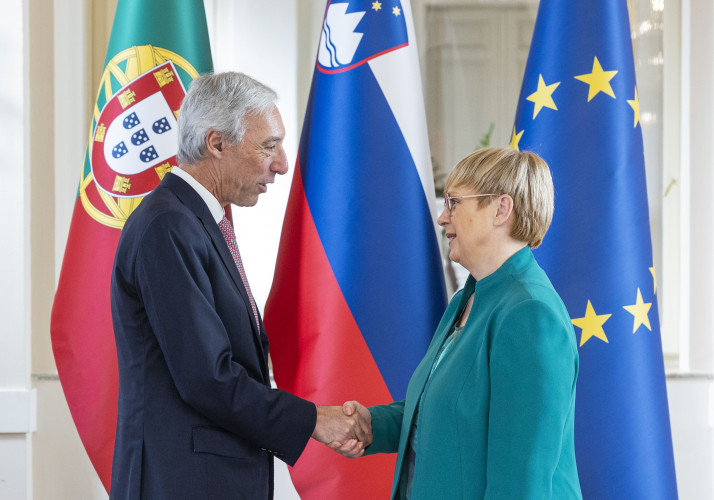Predsednica Pirc Musar je sprejela ministra za zunanje zadeve Portugalske Joăa Gomesa Cravinha