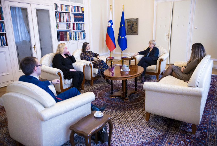 Predsednica republike na pogovor sprejela generalno državno odvetnico dr. Ano Kerševan