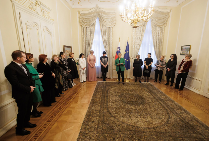 Predsednica republike je sprejela kandidatke za naziv Slovenka leta 2022.