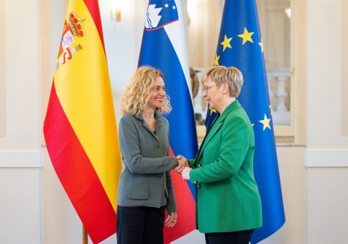 Predsednica republike je sprejela predsednico Kongresa poslancev Kraljevine Španije