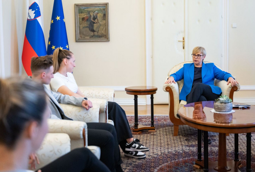 Pogovor s predstavnicami ženske nogometne reprezentance