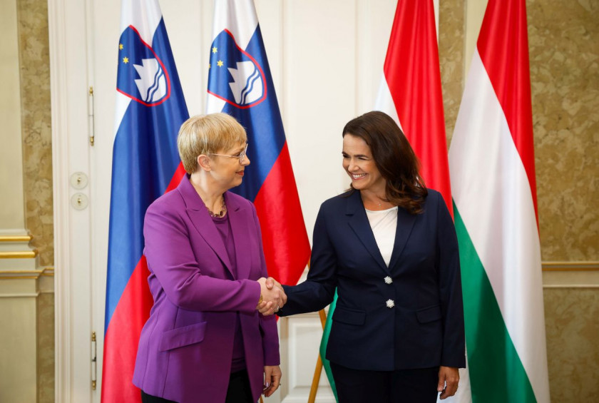Predsednica Republike Slovenije in predsednica republike Madžarske Katalin Novák