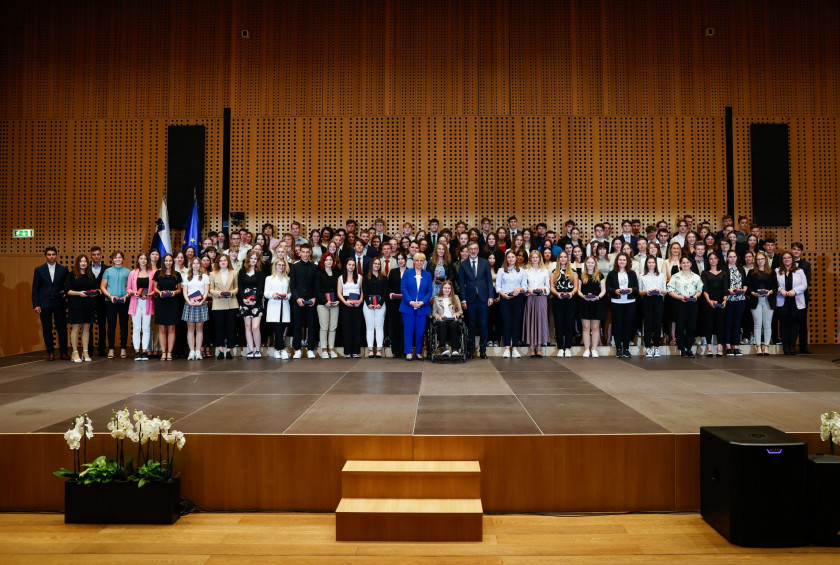 Sprejem za diamantne maturantke in maturante 2023.