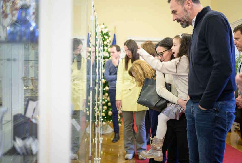 Dan samostojnosti in enotnosti v Predsedniški palači.