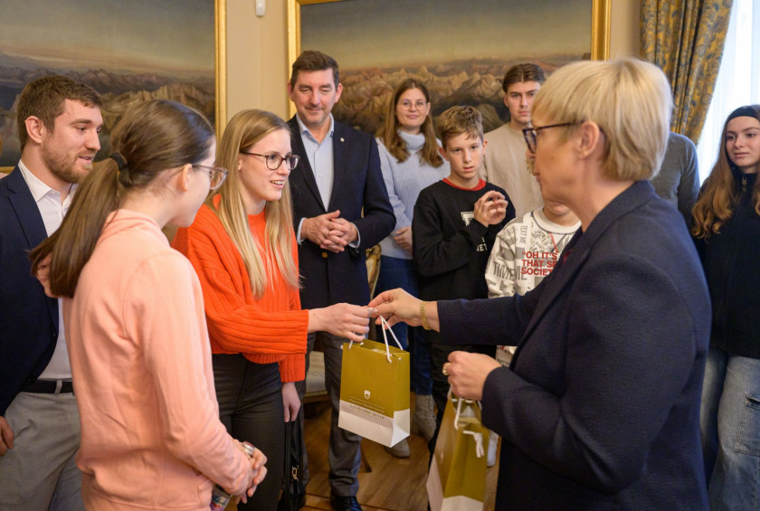 Dan samostojnosti in enotnosti v Predsedniški palači.