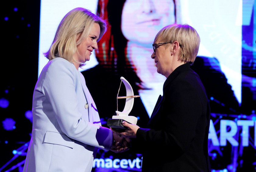 Predsednica republike na januarskem srečanju Združenja Manager.