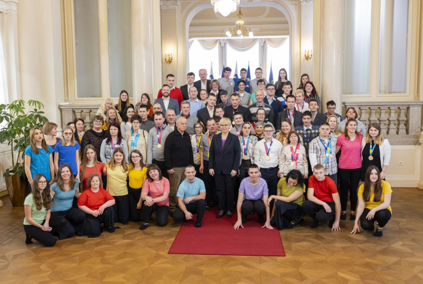 Predsednica republike je sprejela delegacijo Specialne olimpiade Slovenije.