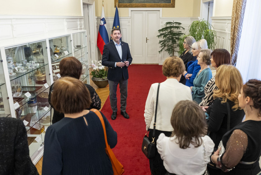 Sprejem kandidatk za Slovenko leta 2023 pri predsednici Republike Slovenije.