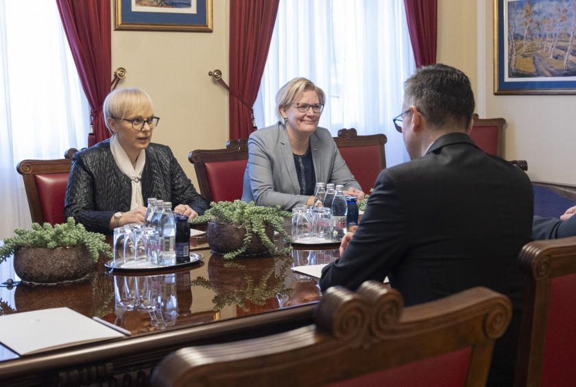 Predsednica Pirc Musar je sprejela ministra za obrambo Marjana Šarca in načelnika generalštaba Roberta Glavaša.