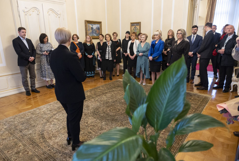 Sprejem kandidatk za Slovenko leta 2023 pri predsednici Republike Slovenije.