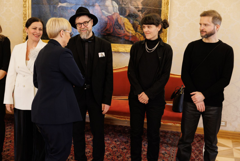 Predsednica republike je priredila kosilo v čast letošnjima Prešernovima nagrajencema in nagrajencem Prešernovega sklada.