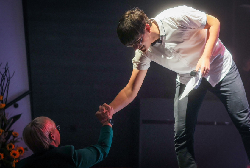 rokovanje predsednice z dijakom