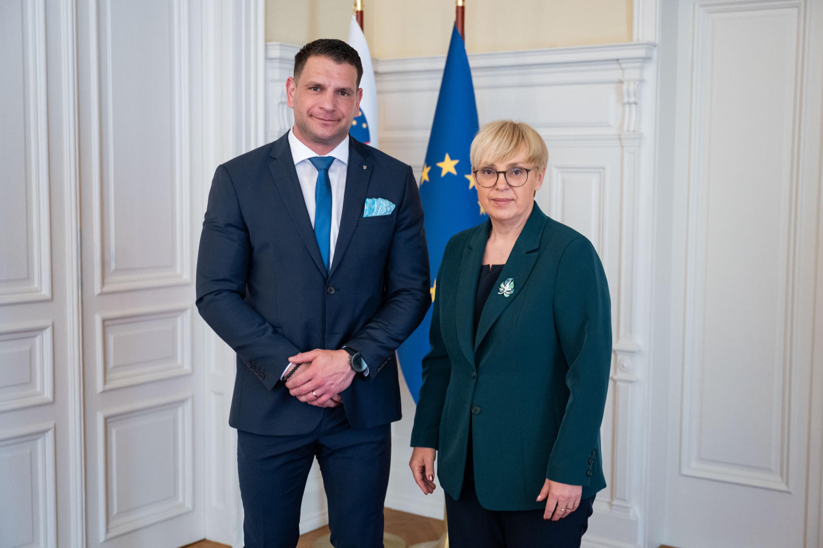 Predsednik Državnega zbora RS in predsednica republike.
