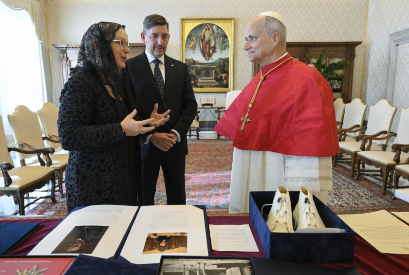 Srečanje predsednice in papeža Leona XIV.