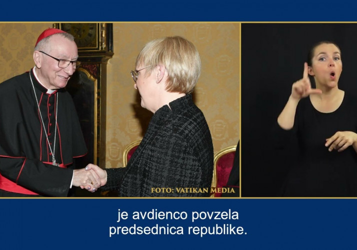 Predsednica Republike Slovenije Nataša Pirc Musar na zasebni avdienci pri papežu Frančišku